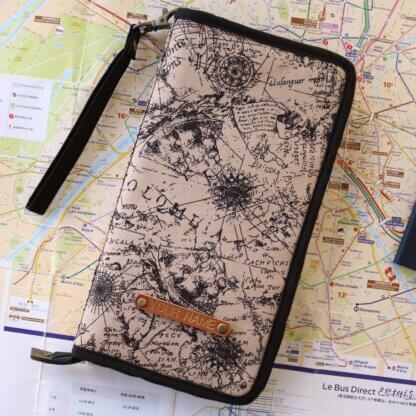 Ancient World Map Family Passport Wallet