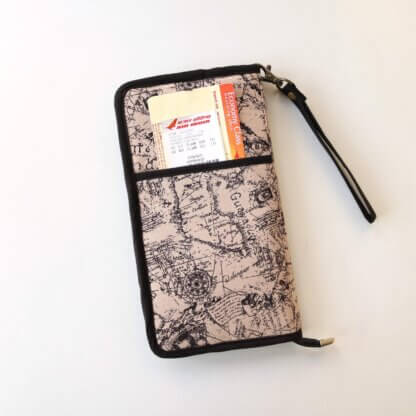 Ancient World Map Family Passport Wallet