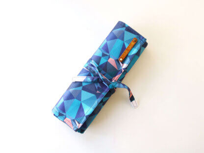 Custom Travel watch holder Blue Triangle