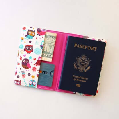Owl Custom Passport Wallet Case for Mom