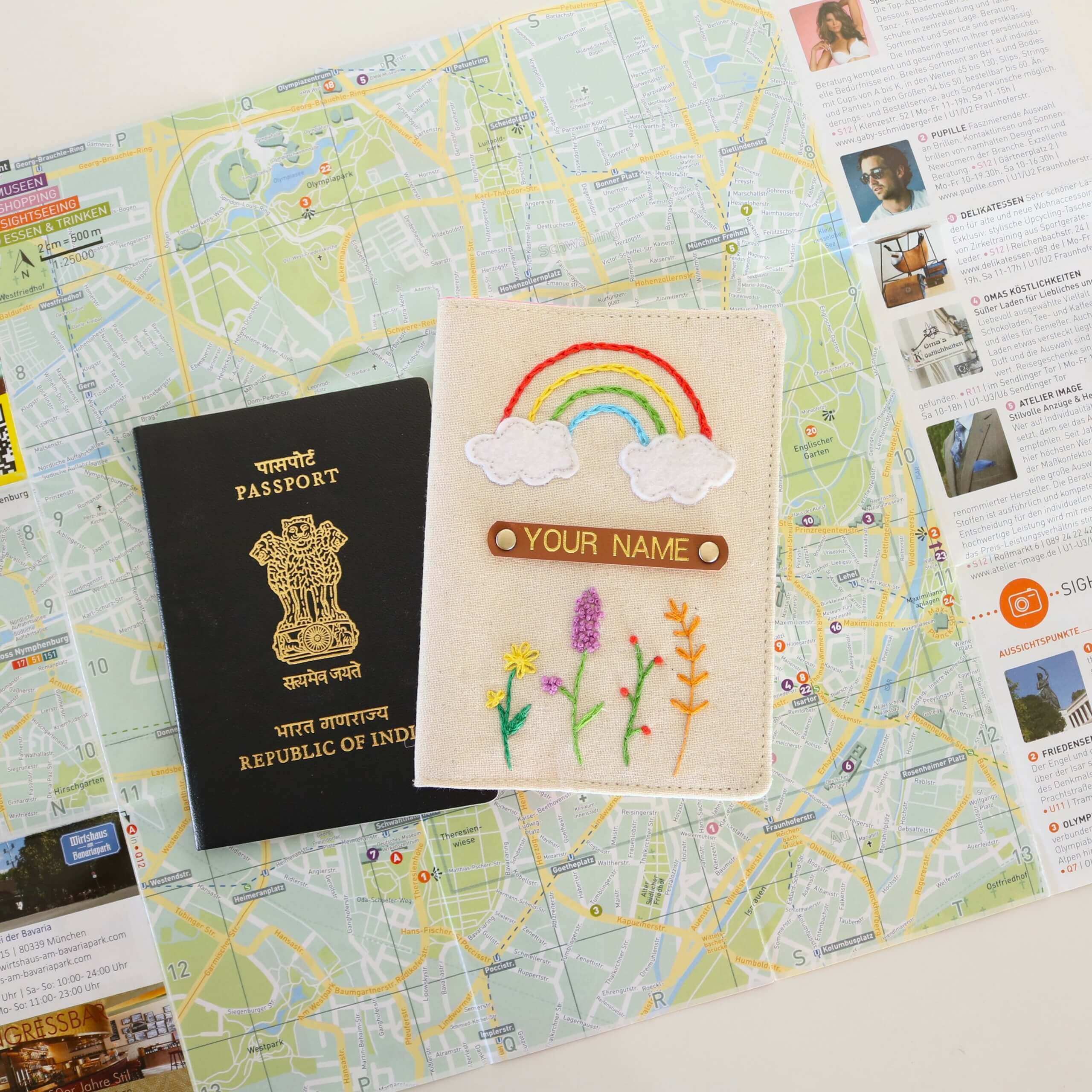 Rainbow Passport Cover