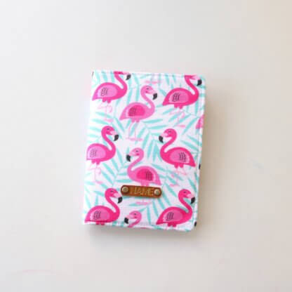 Flamingo Print Passport Travel Wallet