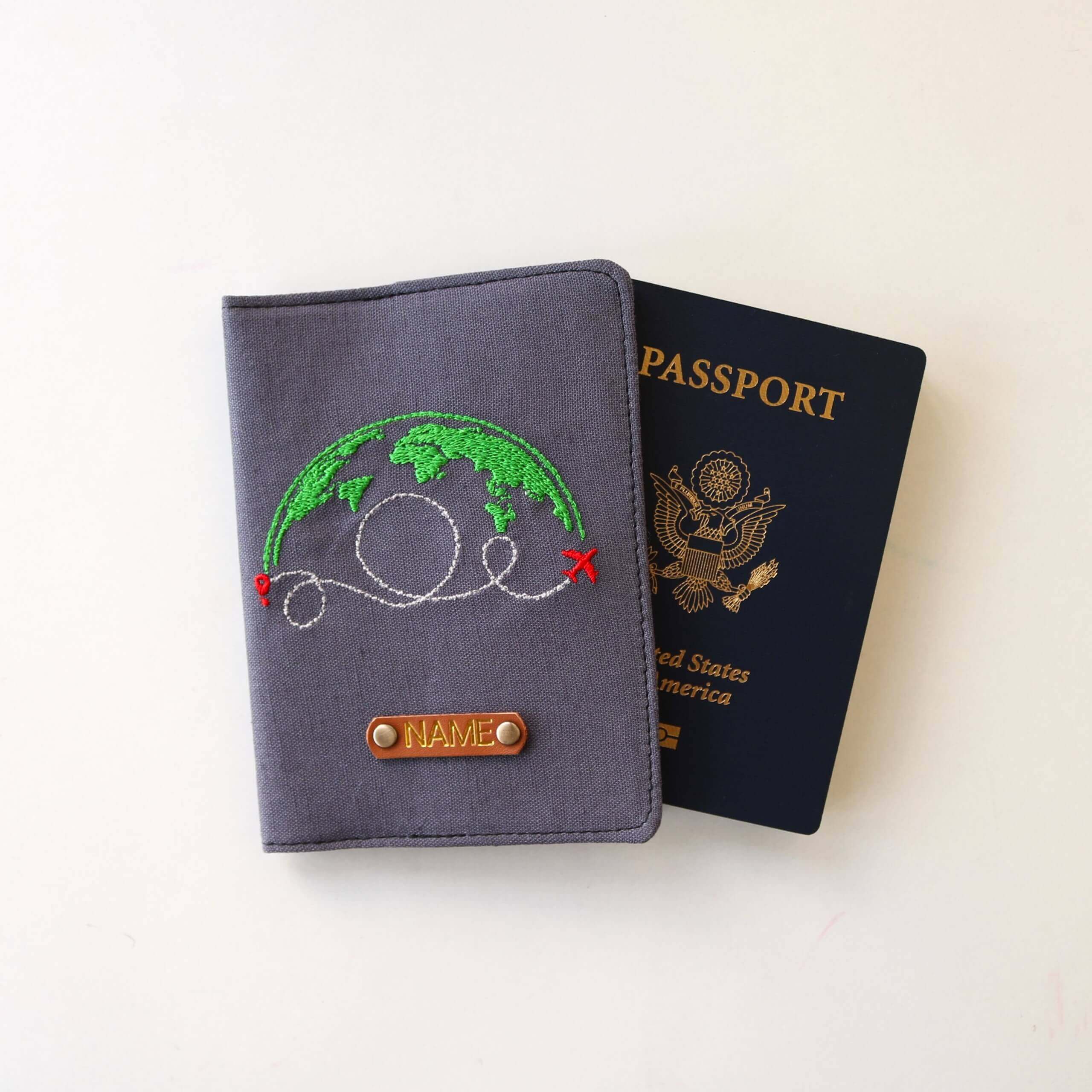 Passport Cover Travel around the World