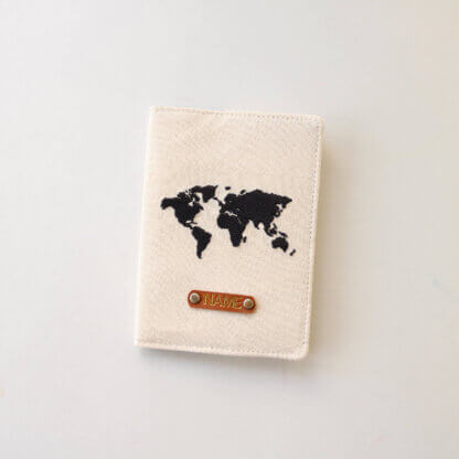 Wanderlust World Map Passport Holder