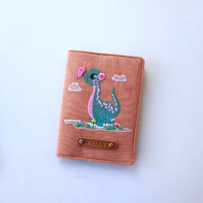 Baby Girl Dinosaur Passport Holder