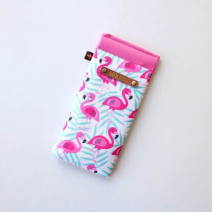 Flamingo Print Handmade Sunglasses Cover