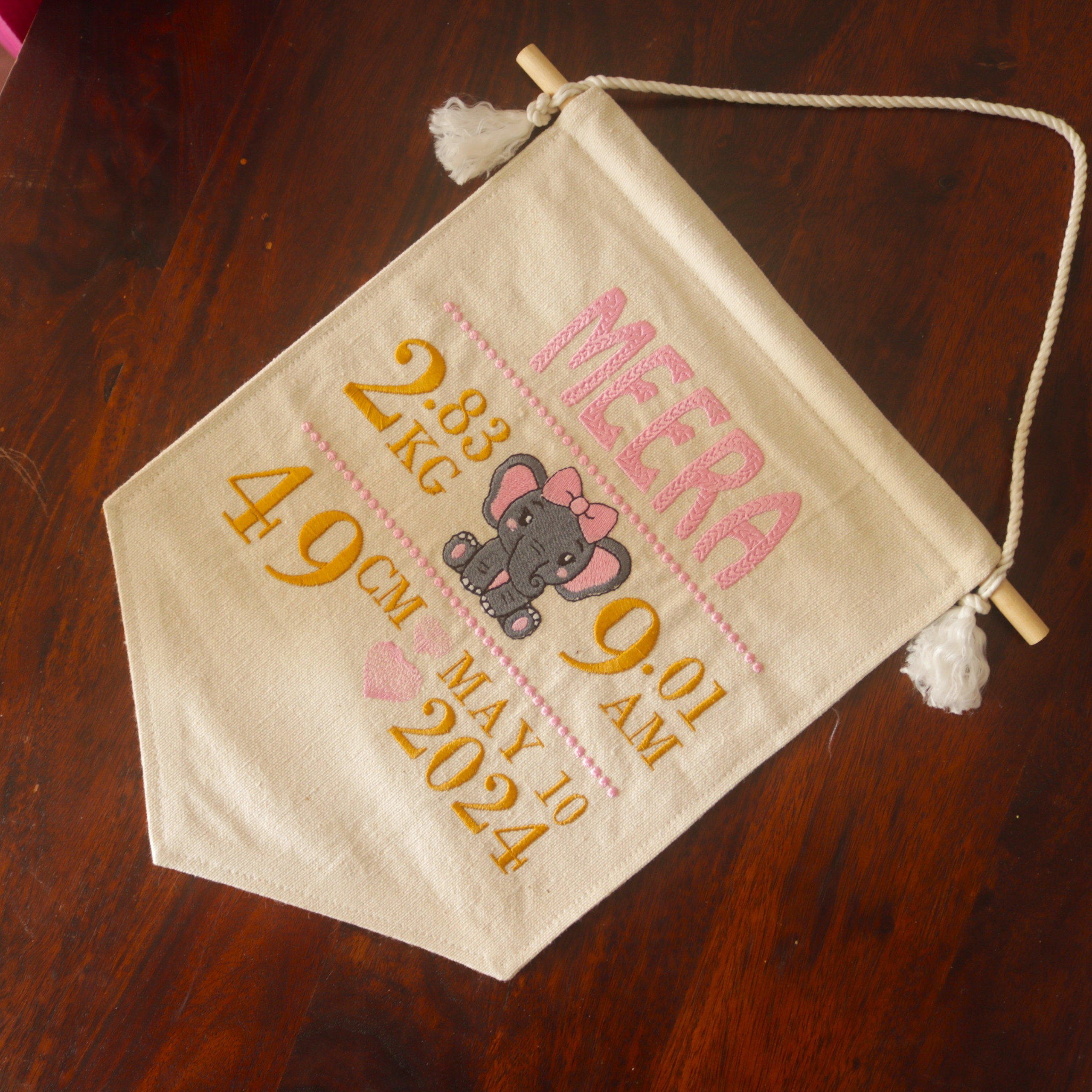 Birth Name Announcement Elephant