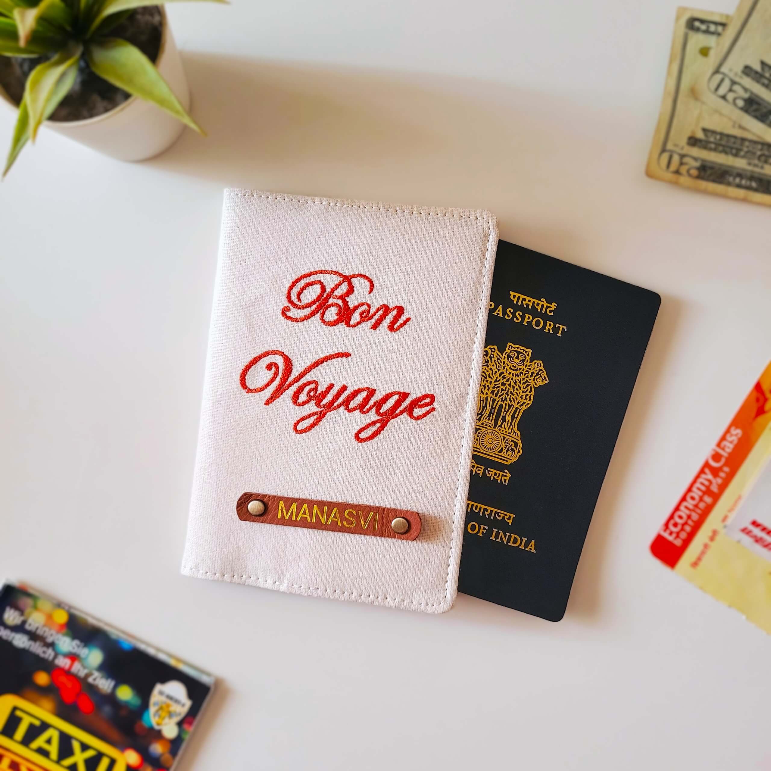 Bon Voyage Passport Cover for Travelers