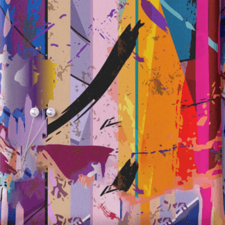 SKF15447 - Abstract Artistic Colorful Fabric Print