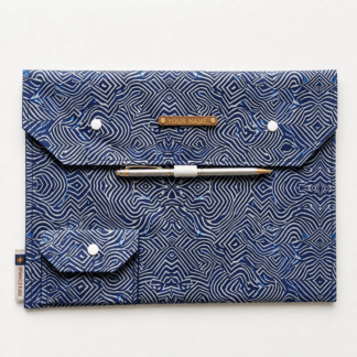 Abstract File Folder Indigo color main Image on white background