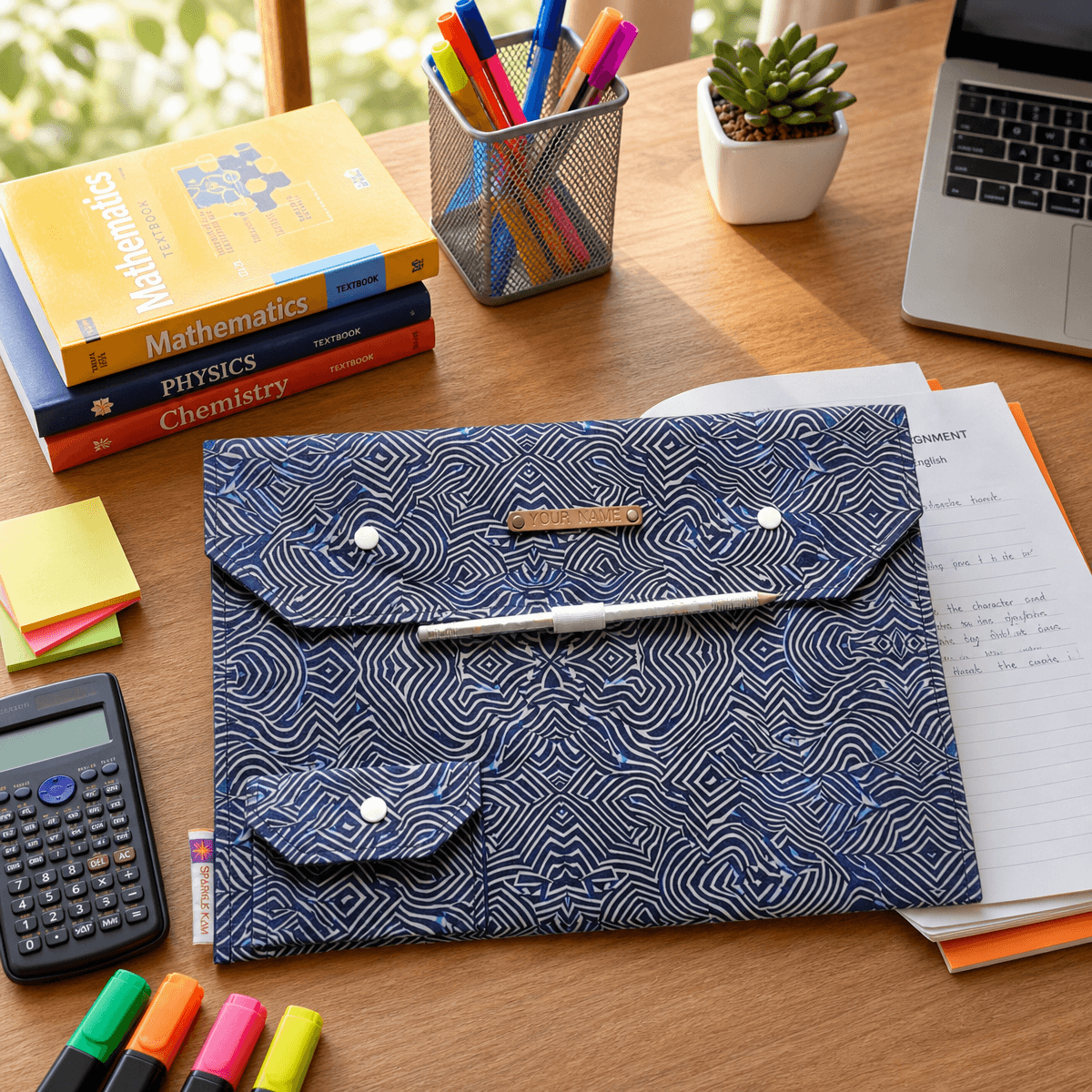 Indigo abstract file folder - Image 3