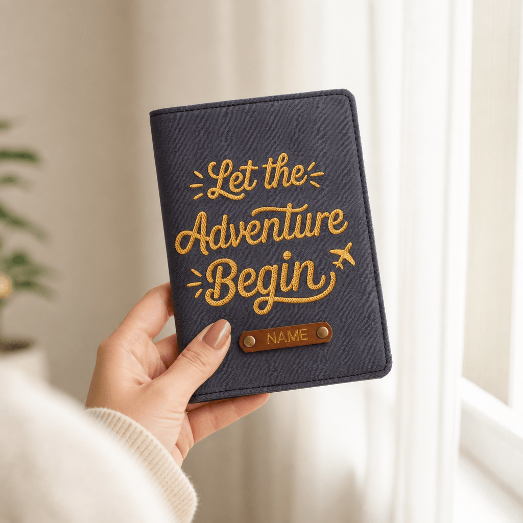 Men's Passport Cover | Personalized Travel Wallet | Let the Adventure Begin - Image 7